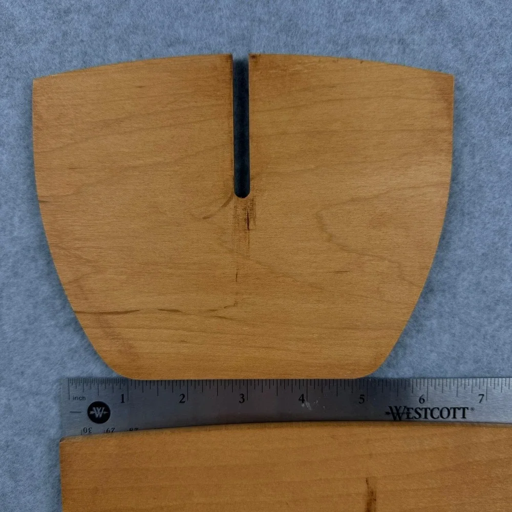 Longaberger Woodcrafts Basket Wooden Divider Set 2 Piece Interlocking Natural
